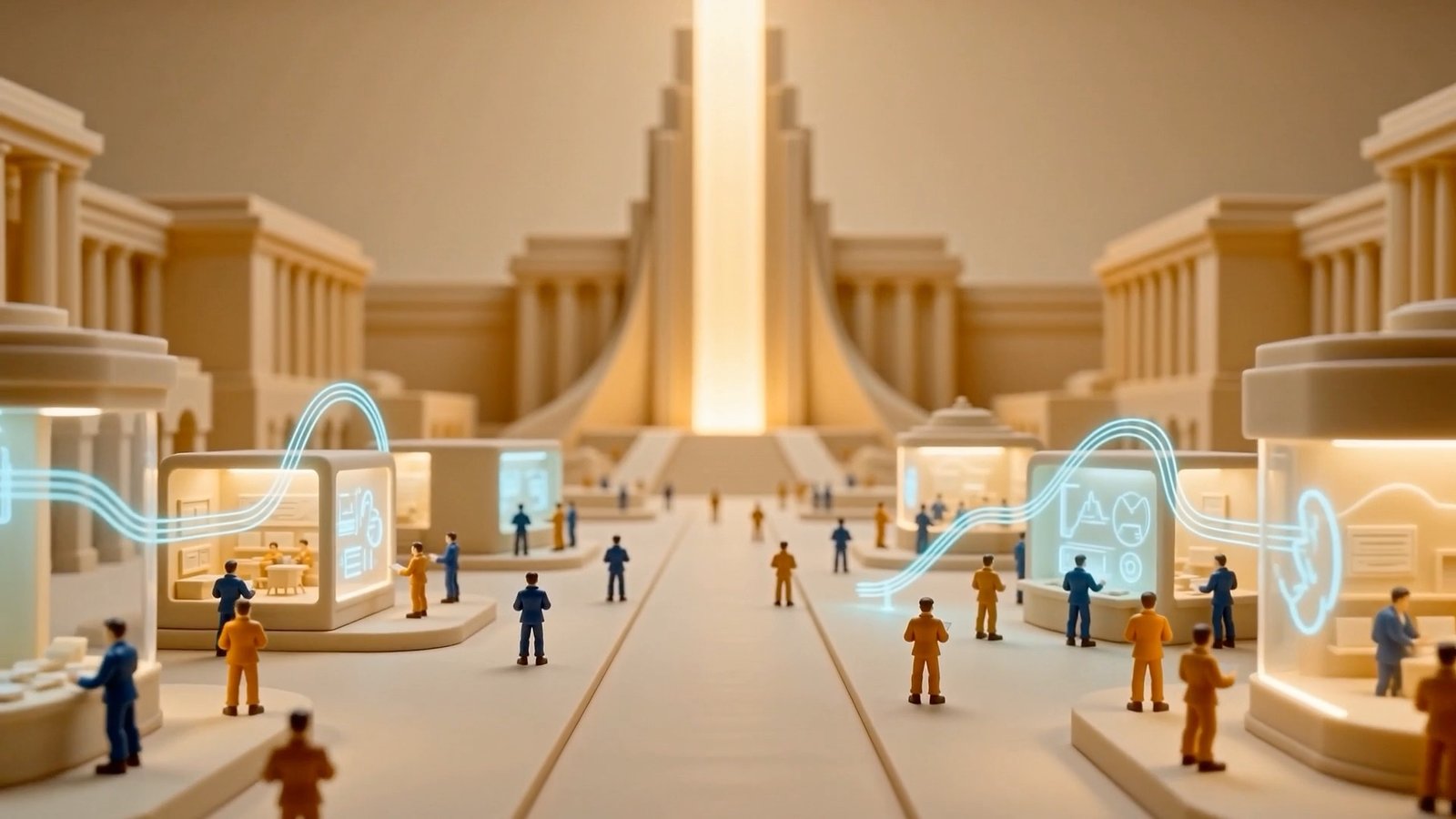 Scale — miniature foundry diorama. Compound what works.